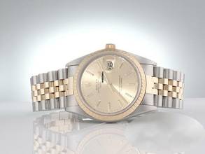 Thumbnail von Rolex Oyster Perpetual Date Ungetragen Rolex Date 34 Mm 15223 1996 Stahl Gelbgold 750 Automatik Medium Stainless Steel 18kt Yellow Gold Jubilé-band Chronometer Oyster