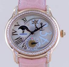 Thumbnail von Audemars Piguet Millenary Ladies 18K Millenary Starlit Sky Ladies Roségold MOP Dial Moon Diamonds B+P