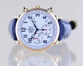 Thumbnail von Ulysse Nardin Marine Chronograph Annual Calendar 18K Gold White Dial Big Date rar