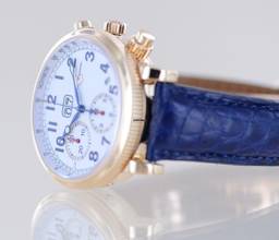 Thumbnail von Ulysse Nardin Marine Chronograph Annual Calendar 18K Gold White Dial Big Date rar