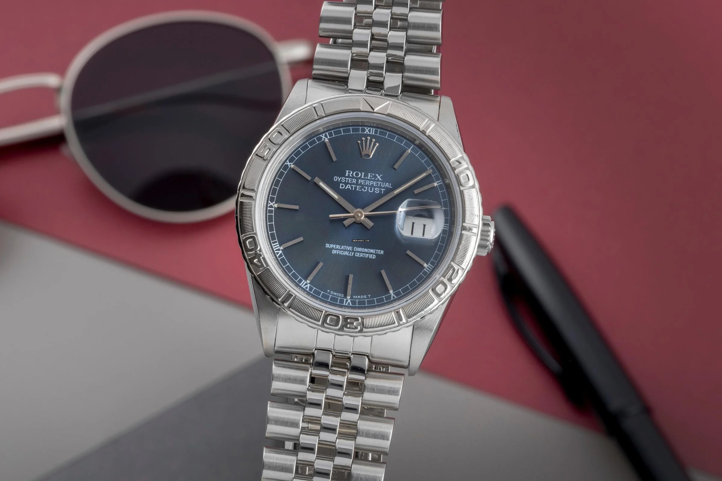 Rolex Datejust Turn-O-Graph 36 Turn-O-Graph Stahl / Weissgold Oyster Perpetual Ref. 16264