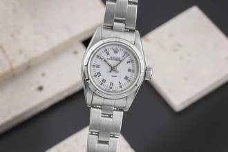 Thumbnail von Rolex Oyster Perpetual 26 Lady Automatik Edelstahl Damenuhr Ref. 67230 Papiere 1995