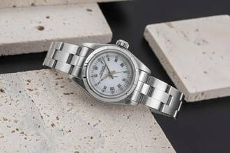 Thumbnail von Rolex Oyster Perpetual 26 Lady Automatik Edelstahl Damenuhr Ref. 67230 Papiere 1995