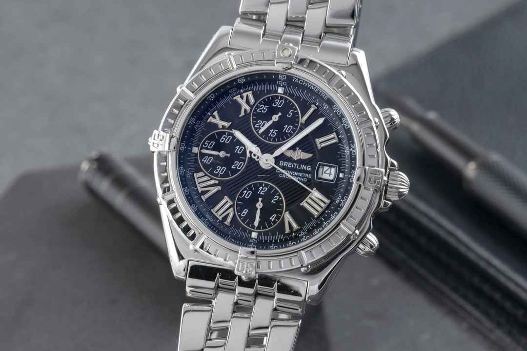  Breitling Crosswind Chronograph Stahl Automatik Ref. A13355 Box & Papiere 2000 