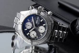 Thumbnail von Breitling Superocean Chronograph II Stahl Automatik Herrenuhr Ref. A13340 Papiere