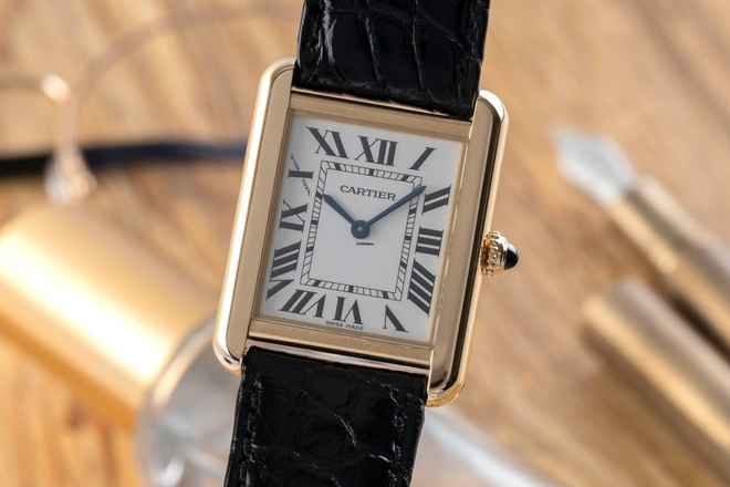  Cartier Tank Solo Lady SM Stahl / Gold Lady Damenuhr Ref. W5200002 Papiere 2015 