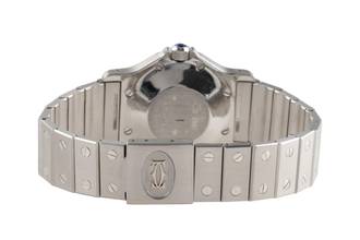 Thumbnail von Cartier Santos Ronde GM Octagon Automatik Edelstahl Herrenuhr Medium Ref. 2965