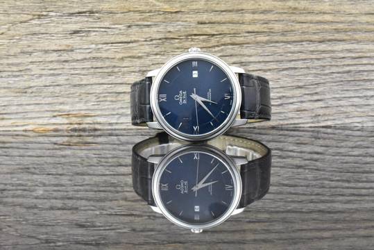  Omega De Ville Prestige Co Axial 39,5MM Blue Dial Automatik - B&P 2016 
