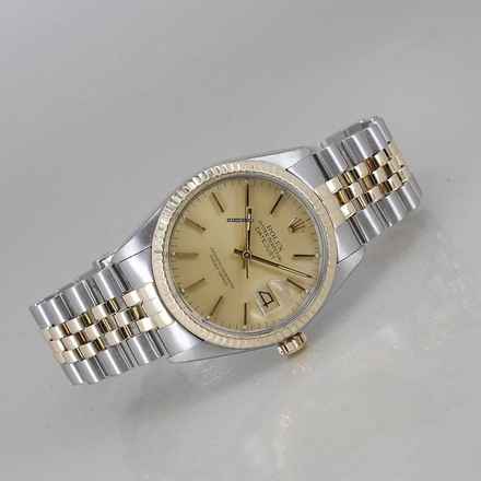  Rolex Datejust 36 Stahl/Gold Automatik Plexiglas sehr guter Zustand 