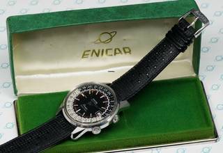 Thumbnail von Enicar Sherpa MID 60'S NOS SHERPA SUPER-JET GMT 40MM DIVE WATCH RARE VINTAGE