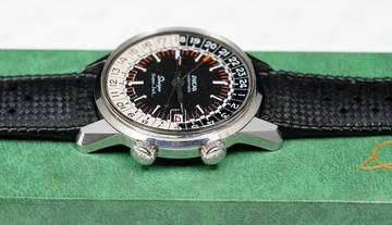 Thumbnail von Enicar Sherpa MID 60'S NOS SHERPA SUPER-JET GMT 40MM DIVE WATCH RARE VINTAGE