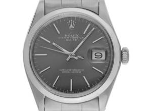 Thumbnail von Rolex Oyster Perpetual Date open 6/9 Ref.1500 1970 original Box sehr gut Vintage