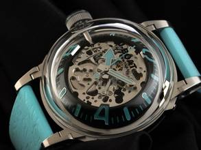 Thumbnail von U-Boat U-65 AUTOMATIC 44MM SS TURQUOISE Ref.3345 Full Set Neu