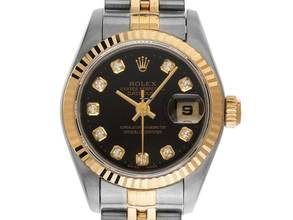 Thumbnail von Rolex Lady-Datejust Diamanten Ref.69173 1995 Full Set sehr gut Vintage