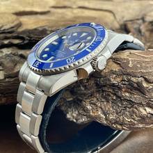 Thumbnail von Rolex Submariner Date Submariner Smurf 750 Weißgold - FULLSET 2009 EU - Ref. 116619LB