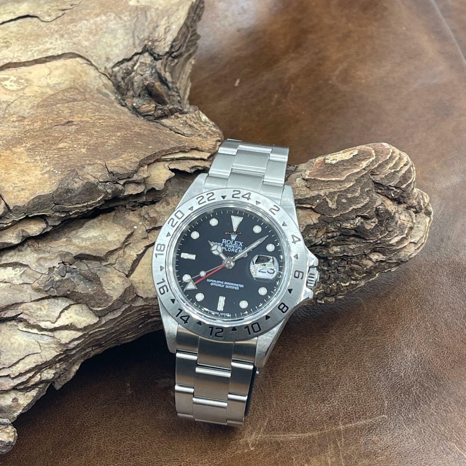 Thumbnail von Rolex Explorer II Explorer II - FULLSET 2004 LC100 - Ref. 16570 German FullSet