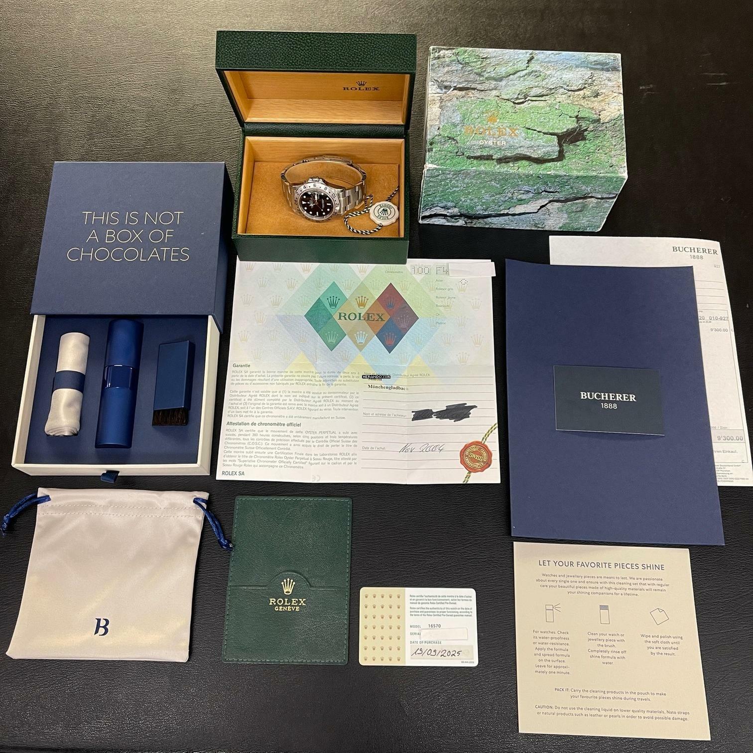 Thumbnail von Rolex Explorer II Explorer II - FULLSET 2004 LC100 - Ref. 16570 German FullSet