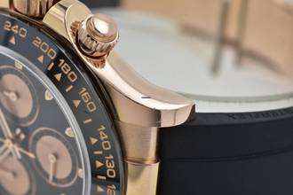 Thumbnail von Rolex Daytona Cosmograph 18k Rose Gold 116515LN Rubber Strap Oysterflex LC100