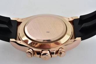 Thumbnail von Rolex Daytona Cosmograph 18k Rose Gold 116515LN Rubber Strap Oysterflex LC100