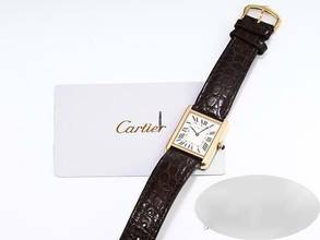 Thumbnail von Cartier Tank Solo Edelstahl Gelbgold 750 2024 W1018755 Stahl Gold Damen