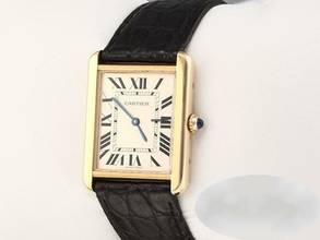 Thumbnail von Cartier Tank Solo Großes Modell Edelstahl Gelbgold 750 W5200004 2021 Stahl Gold