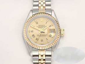 Thumbnail von Rolex Lady-Datejust Edelstahl Gelbgold 750 Diamanten Automatik Gold Stahl Stainless Steel 18kt Yellow Gold Jubilé-band Chronometer Oyster