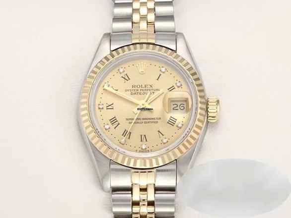  Rolex Lady-Datejust Edelstahl Gelbgold 750 Diamanten Automatik Gold Stahl Stainless Steel 18kt Yellow Gold Jubilé-band Chronometer Oyster 