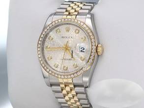 Thumbnail von Rolex Datejust 36 36mm 116243 2016 Stahl Gelbgold 750 Diamanten Automatik Gold