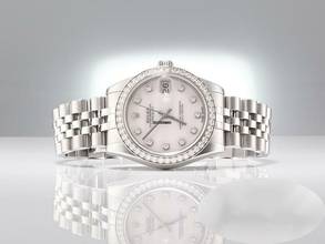 Thumbnail von Rolex Datejust 31 31mm 178384 2011 Stahl Weissgold 750 Cacholong Diamanten Stainless Steel 18kt White Gold Jubilé-band Chronometer Oyster