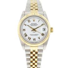Thumbnail von Rolex Datejust 31 Gold Steel White Roman Dial