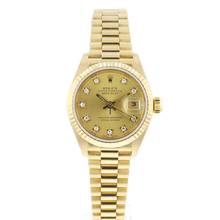 Thumbnail von Rolex Lady-Datejust 26 Yellow Gold President Diamond Dial