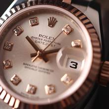 Thumbnail von Rolex Lady-Datejust 26 Steel Everose Gold Jubilee Fluted Silver Diamond Dial
