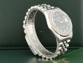 Thumbnail von Rolex Datejust 36 36mm Ref.16234 Black Dial With After Diamonds Bezel