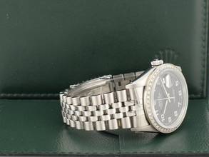 Thumbnail von Rolex Datejust 36 36mm Ref.16234 Black Dial With After Diamonds Bezel
