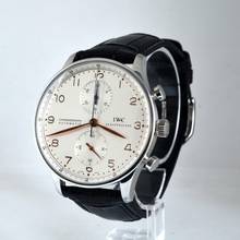 Thumbnail von IWC Portugieser Chronograph Portuguese IW3714 Chronograph silver dial Full Set top Condition