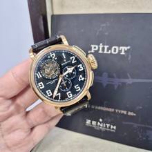 Thumbnail von Zenith Pilot Type 20 Tourbillon Flying Tourbillon Chrono Ouro Rosé Titanium 48mm Automático Completo