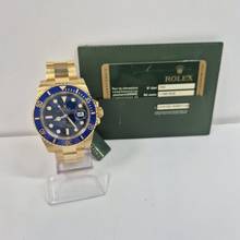 Thumbnail von Rolex Submariner Date Bluesy Yellow Gold 40mm Automático Completo