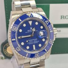 Thumbnail von Rolex Submariner Date Smurf Ouro Branco Blue Dial 40mm Automático Completo