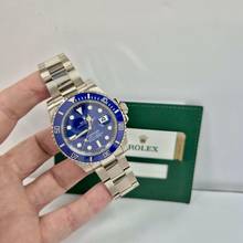 Thumbnail von Rolex Submariner Date Smurf Ouro Branco Blue Dial 40mm Automático Completo
