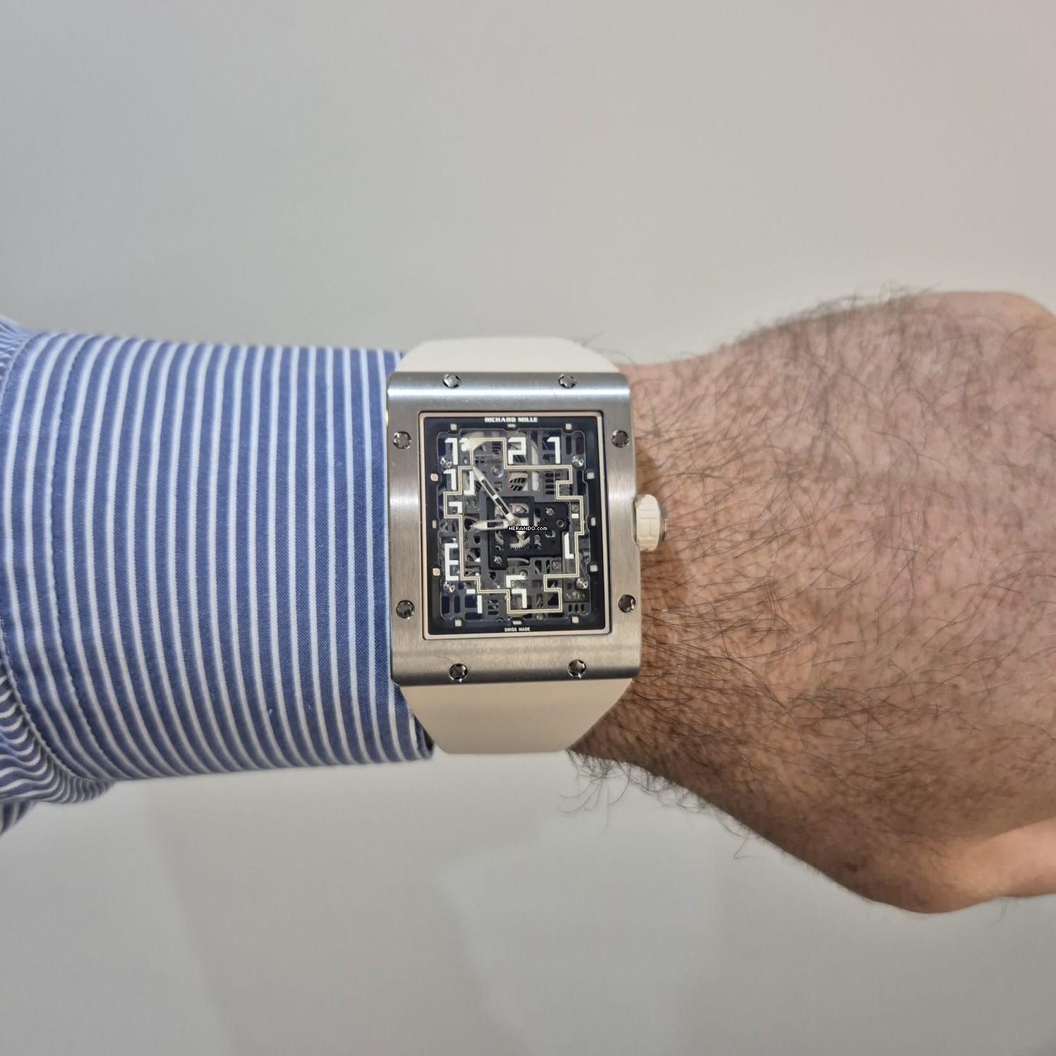 Thumbnail von Richard Mille RM 016 RM016-02 Extra Flat Titanium (lançamento 2025) 36x45mm Automático Completo