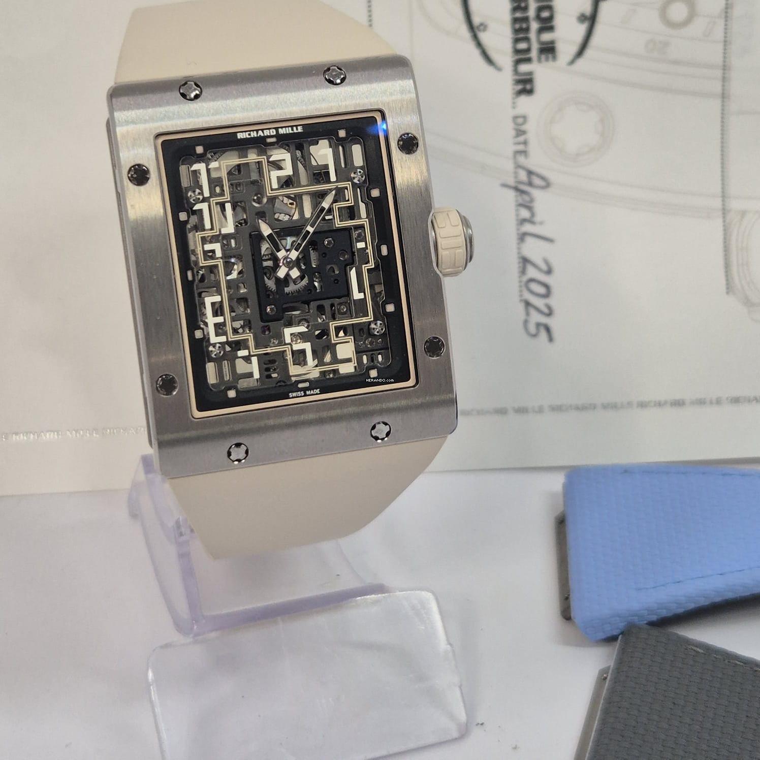Thumbnail von Richard Mille RM 016 RM016-02 Extra Flat Titanium (lançamento 2025) 36x45mm Automático Completo