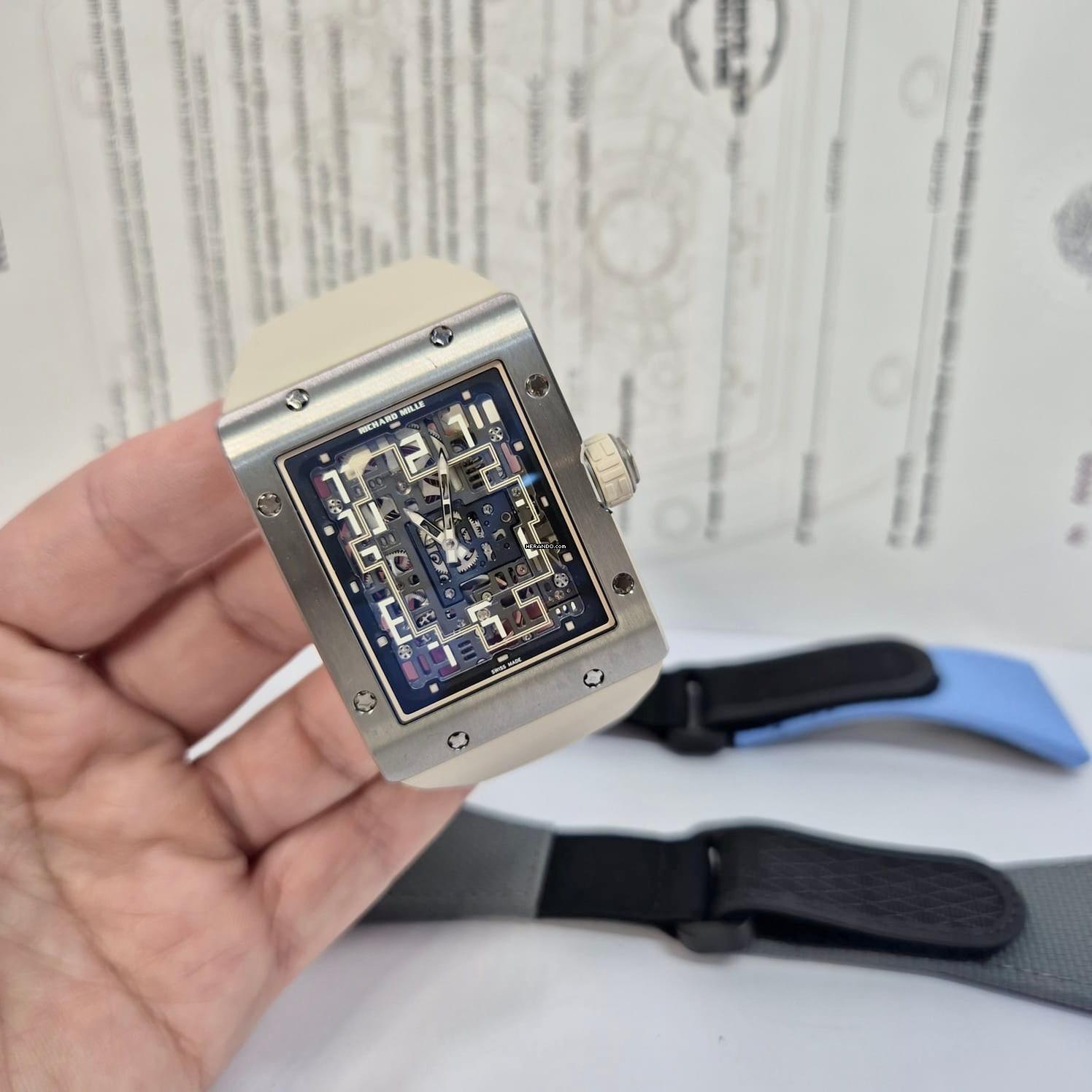 Thumbnail von Richard Mille RM 016 RM016-02 Extra Flat Titanium (lançamento 2025) 36x45mm Automático Completo