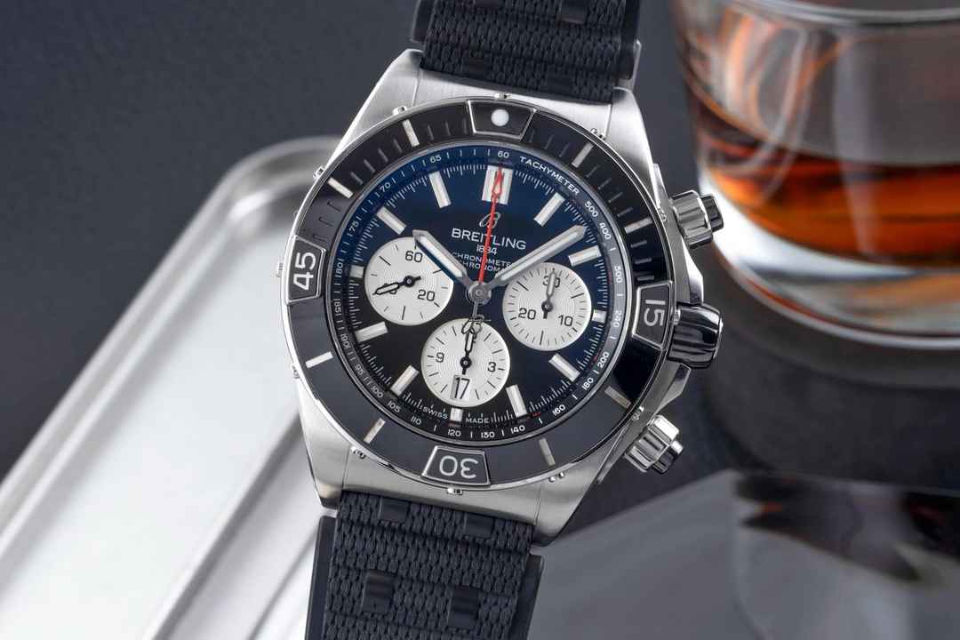 Breitling Chronomat Super Chronomat B01 44 Chronograph Automatik Ref. AB0136251B2S1 B&P 