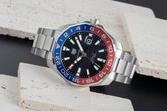 Thumbnail von TAG Heuer Aquaracer 300M GMT Automatik Stahl Ref. WAY201F.BA0927 B&P 2019