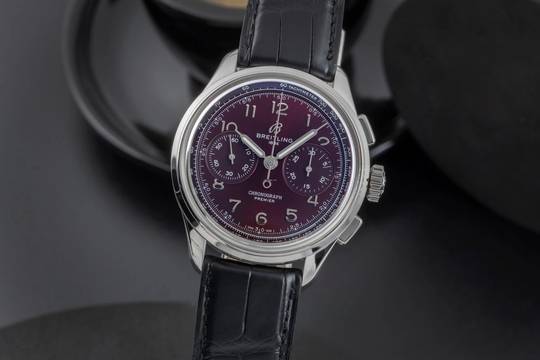  Breitling Premier Chronograph Stahl Handaufzug Ref. AB0930D41K1P1 Limited 