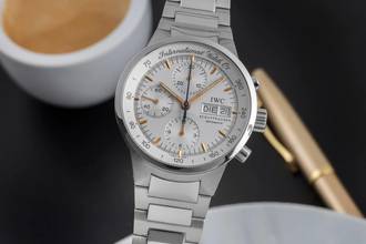 Thumbnail von IWC GST Chronograph Day-Date Automatik Stahl IW370711 Box & Papiere 1998