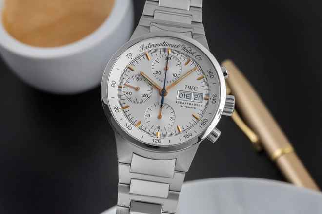  IWC GST Chronograph Day-Date Automatik Stahl IW370711 Box & Papiere 1998 