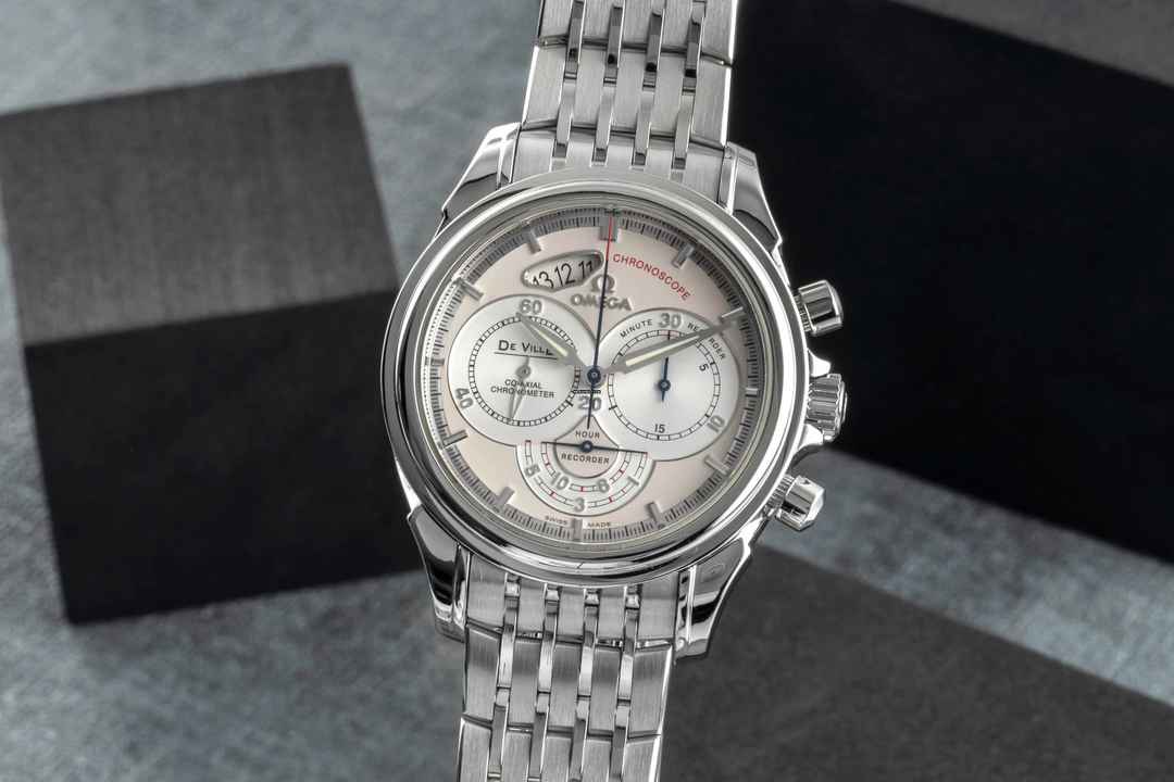  Omega De Ville Chronograph Stahl Automatik Herrenuhr Ref. 4550.30.00 