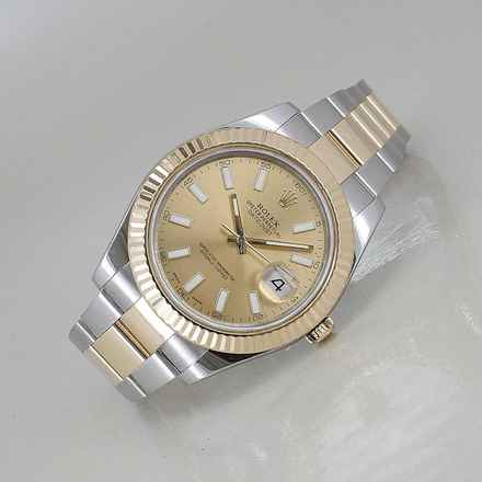  Rolex Datejust II Ø 41 mm Automatik Chronometer Stahl/18k Gold LC 100 Full Set 