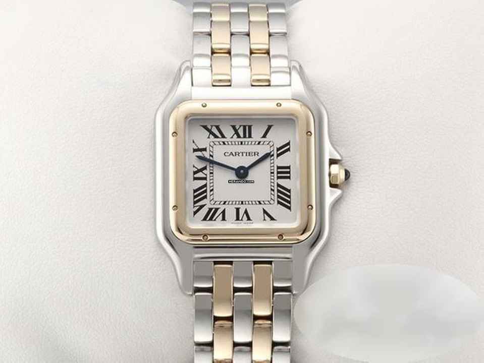  Cartier Panthère Mittleres Modell 2019 Edelstahl Gelbgold 750 W2pn0007 